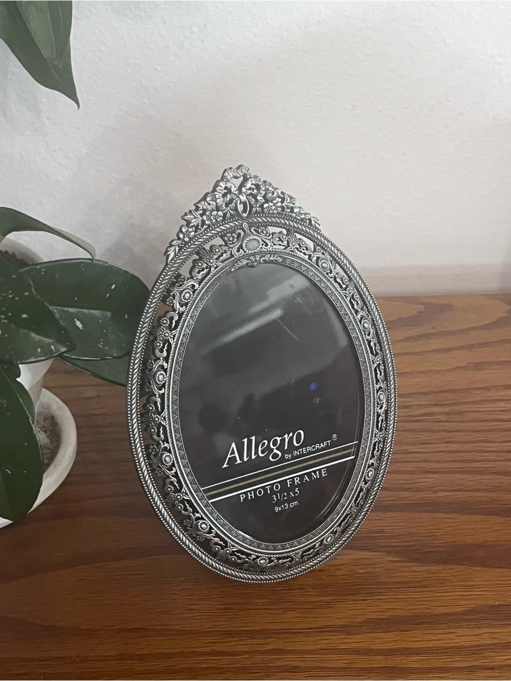 Allegro Ornate Oval Silver Photo Frame